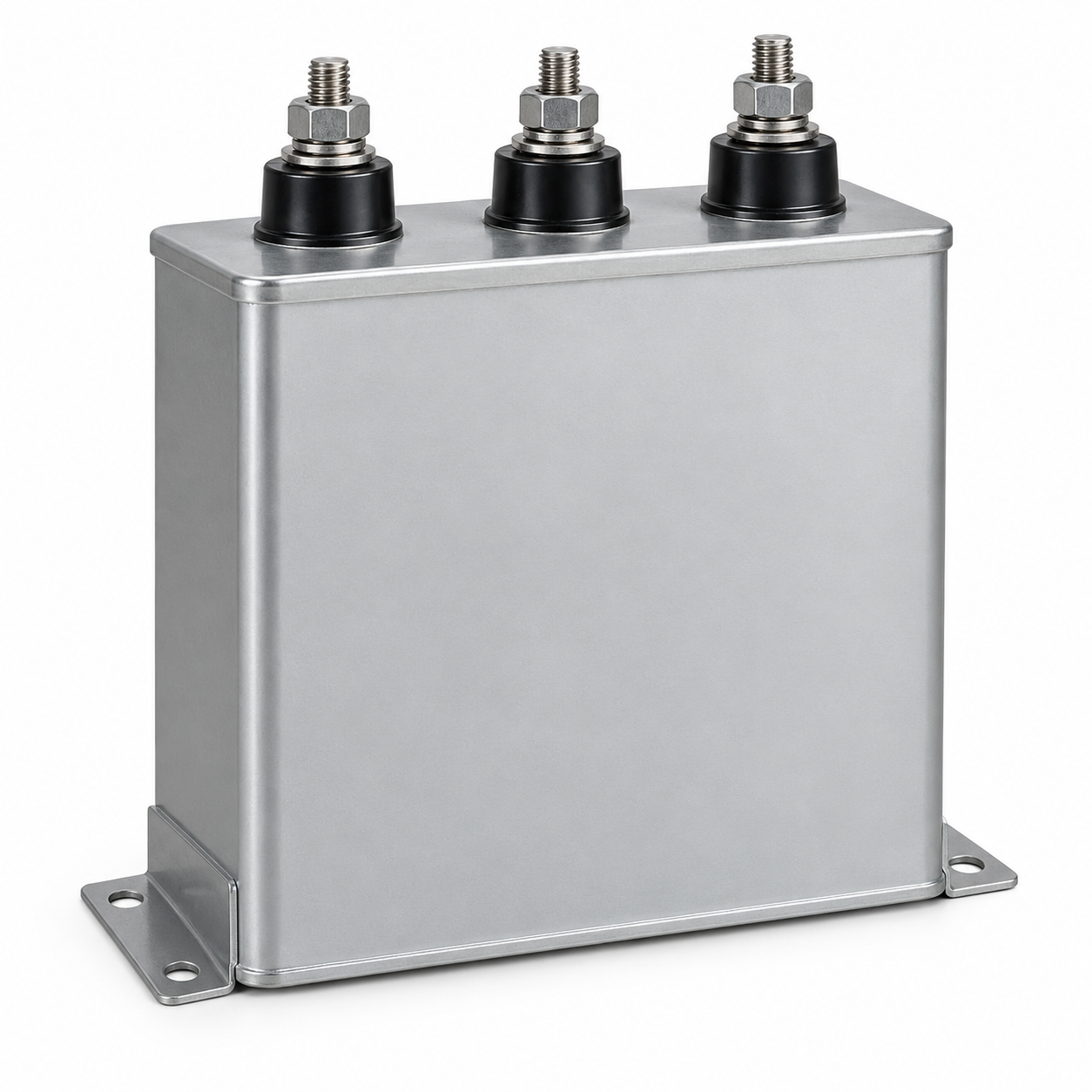 THREE-PHASE METALLIZED POLYPROPYLENE (MKP) AC FILTER CAPACITOR RATED AT 3 100 F, 750 VAC