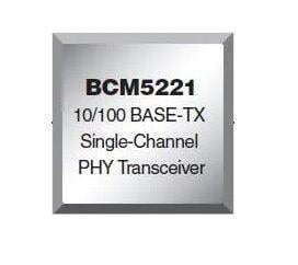 Broadcom Ethernet 10/100Base-TX/FX Mini Transceiver - IC - part #BCM5221A4KMLG Information Technology BROADCOM CORP