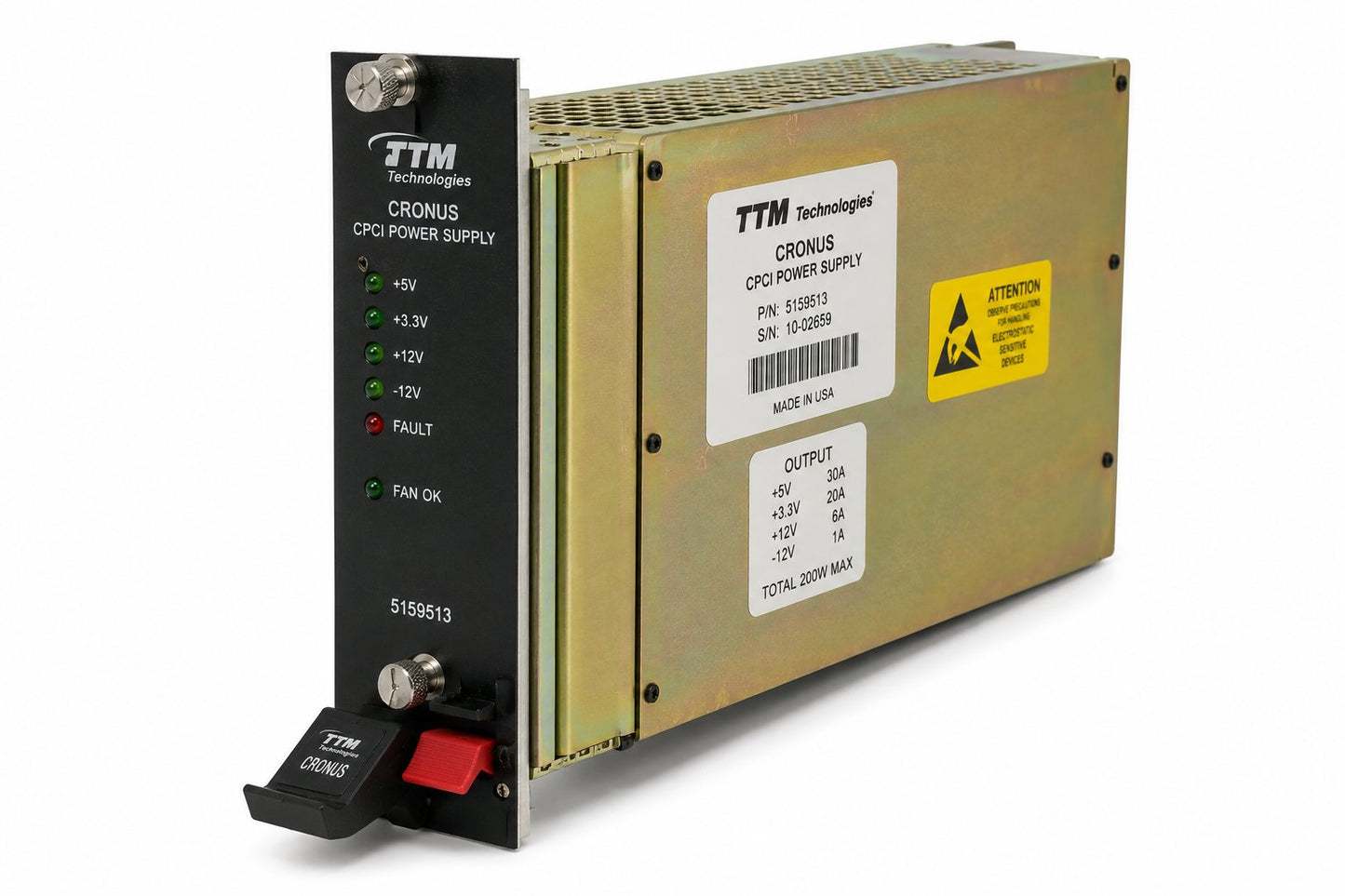 CRONUS CPCI POWER SUPPLY (TTM TECHNOLOGIES) Medical DEX