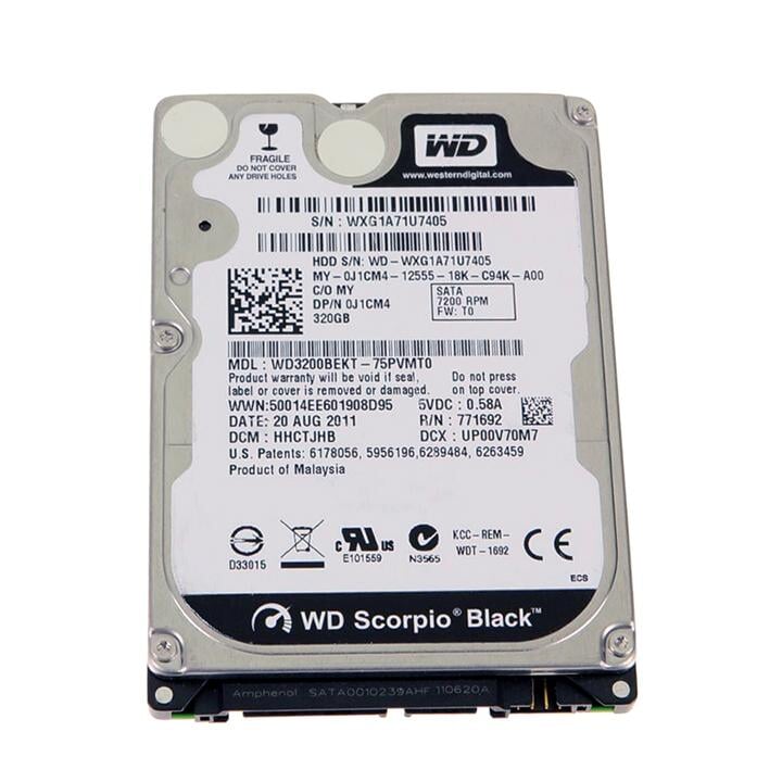 DELL LATITUDE M4600 HARD DRIVE, 320GB 2.5" SATA 7200RPM Information Technology DEX