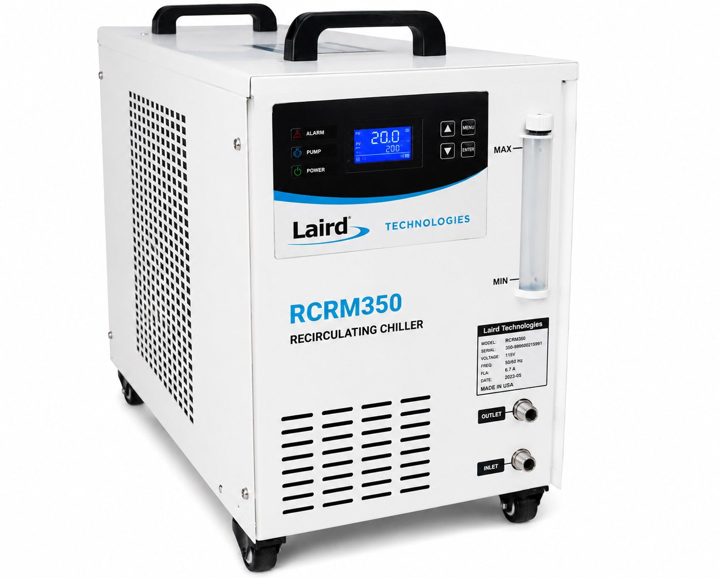 FLAT DETECTOR CHILLER. LAIRD TECHNOLOGIES MODEL RCRM350 Medical DEX
