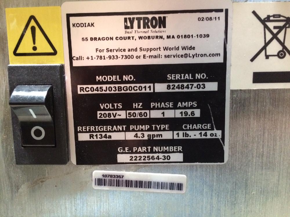 GENERAL ELECTRICCHIILER, GRADIENT WATER Medical DEX
