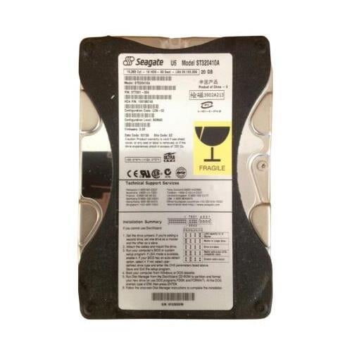 HARD DRIVE, 20.4GB 5400RPM ULTRA ATA EIDE 3.5 Information Technology SEAGATE
