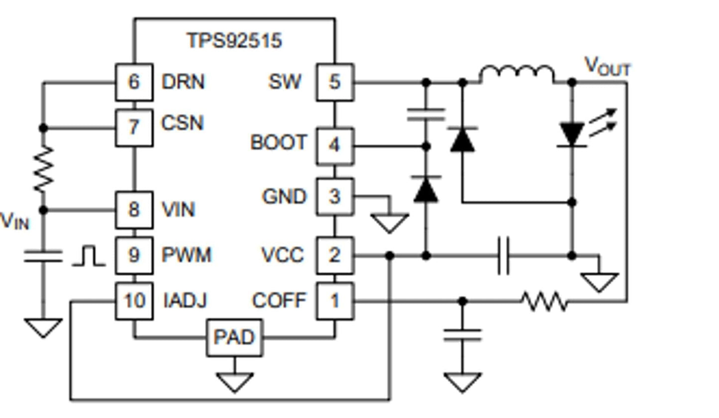 IC, LED DRVR REG PWM 10HVSSOP, TPS92515QDGQRQ1 Information Technology TEXAS INSTRUMENTS