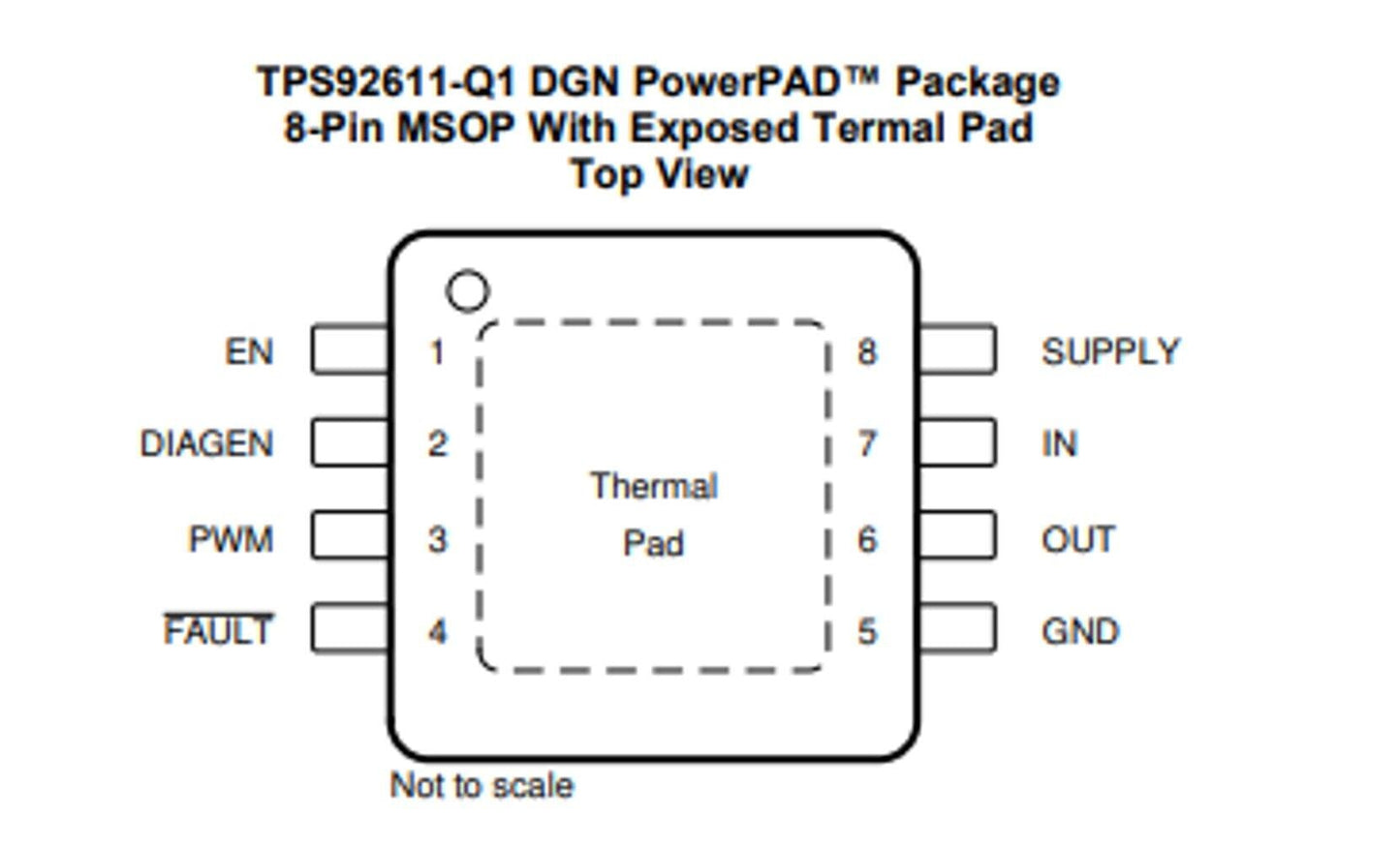 IC, SINGLE CHANNEL LED DRIVER 300mA output, Texas Ins, TPS92611QDGNRQ1 Information Technology TEXAS INSTRUMENTS