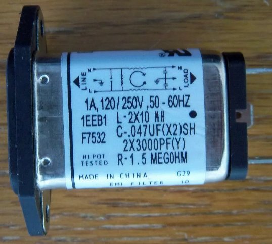 LINE FILTER 250 VOLTS .047u FARADS Medical TYCO