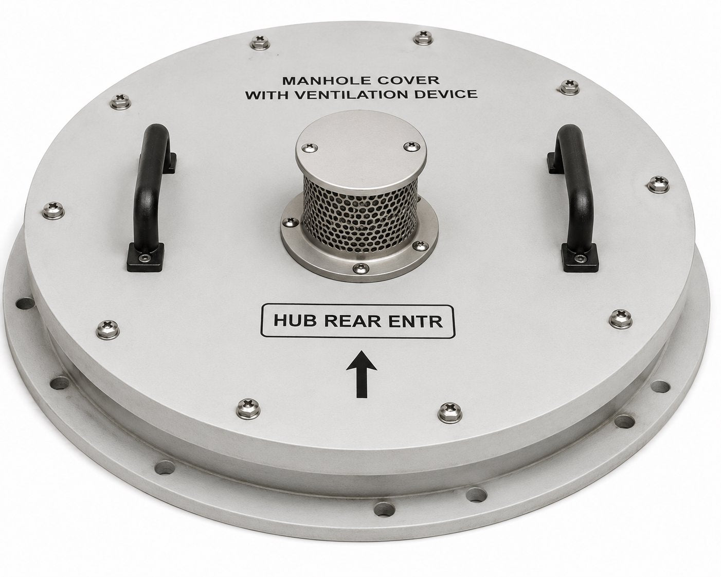 MANHOLE COVER WITH VENTILATION DEVICE, HUB REAR ENTR Medical DEX