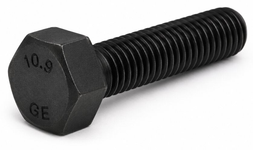 SCREW, HEXAGON HEAD SCREW, ISO 4017, M8-1.25, X25MM LONG, GRADE 10.9 STEEL, BLACK OXIDE, ROHS FASTENER Medical DEX