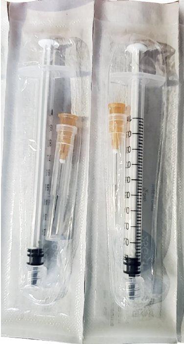 Syringe & Needle Combo 3ML 25G 1" (Case of 2,400) PPE GENERIC