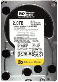 WD2003FYYS-02W0B0, DCM HARCHV2CA, WESTERN DIGITAL 2TB SATA 3.5 HARD DRIVE Medical DEX