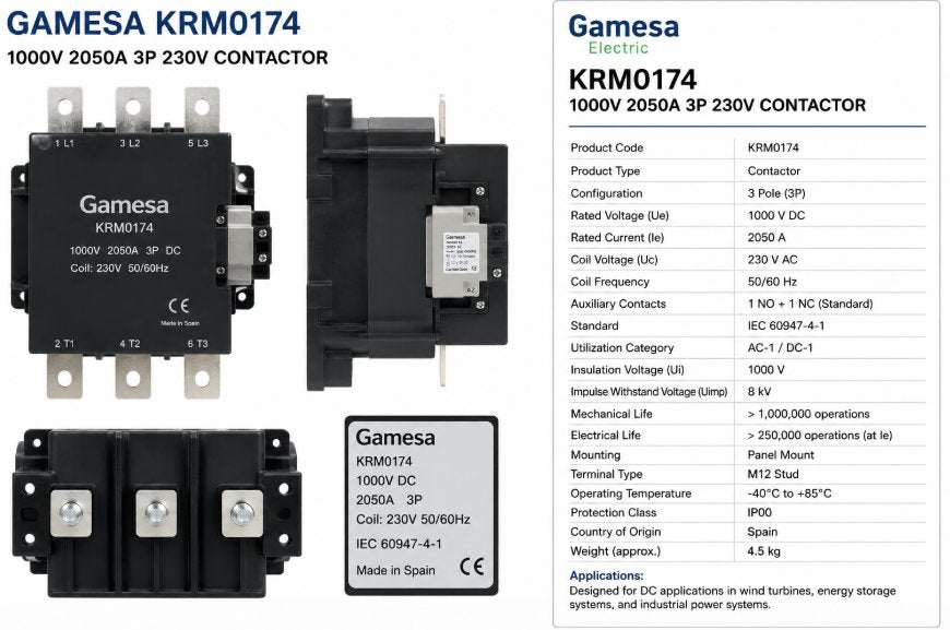 1000V 2050A 3P 230V CONTACTOR Renewable Energy DEX 
