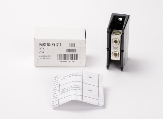 PB1011-EDISON SCCR POWER DISTRIBUTION BLOCKS 1 POLE, EDISON BURNDY BUCHANNA,