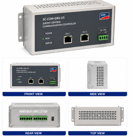 SUNNY CENTRAL COMMUNICATION CONTROLLER TYPE: SC-COM-GR6-US  POWER: 24 VDC 20%