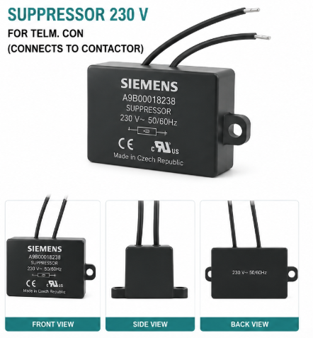 SUPPRESSOR 230 V FOR TELM. CON (CONNECTS TO CONTACTOR)