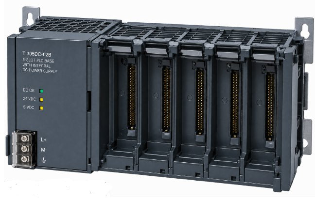 5-SLOT PLC BASE/RACK WITH INTEGRAL DC POWER SUPPLY Medical DEX 