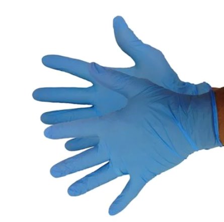 Anti-Static ESD-Rated Nitrile Gloves 4 Mil Blue $0.32 each (Box of 100) - DEX