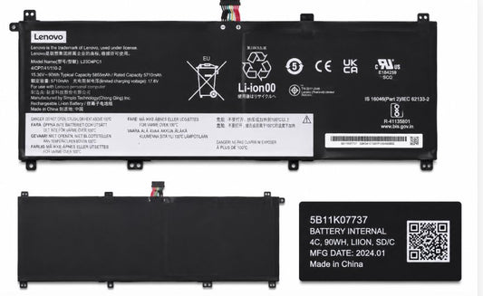 BATTERY INTERNAL, 4C, 90WH, LIION, SD/C Medical DEX 