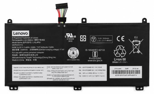 BATTERY INTERNAL,4C,52WH,LIION,SMP Information Technology DEX 