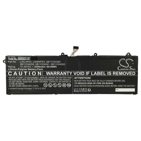 BATTERY LGC L20L4PD3 15.36V71WH4CELL Medical DEX 