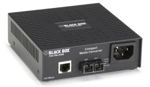 BLACK BOXCONVERTER, COMPACT MEDIA 100BASE-TX/100BASE-FX Information Technology DEX 