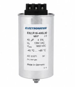 CAPACITOR, 40UF, TOL.5%, 1350VAC, ELECTRONICON E62.R16-406L30 (SIEMENS A9B10197187) Renewable Energy DEX 