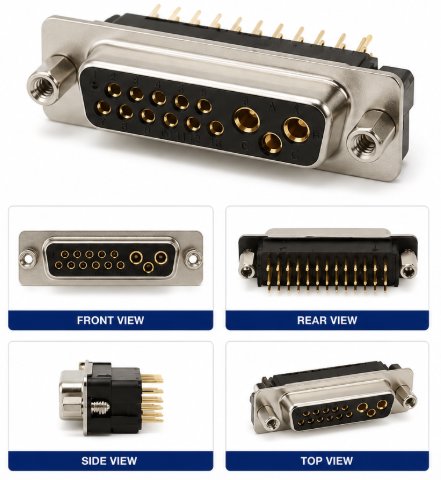 D-SUB MIXED CONTACT CONNECTORS D-SUB COMBI SOCKET 13W6 Medical DEX 