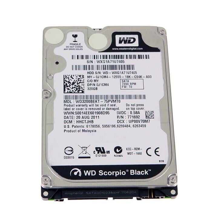 DELL LATITUDE M4600 HARD DRIVE, 320GB 2.5" SATA 7200RPM Information Technology DEX 