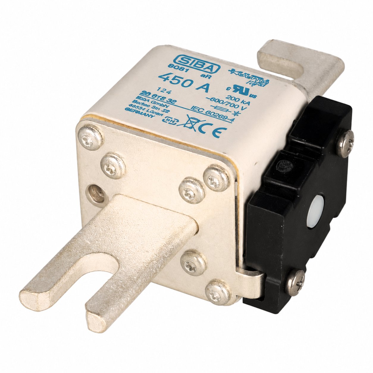 FUSE 450A - 690V 134X50X66MM (FUSIBLE AC DE POTENCIA ABB) ABB PN:ZEF.00097 ( EATON 170M3220 FUSE IS ACCEPTABLE) Renewable Energy DEX 