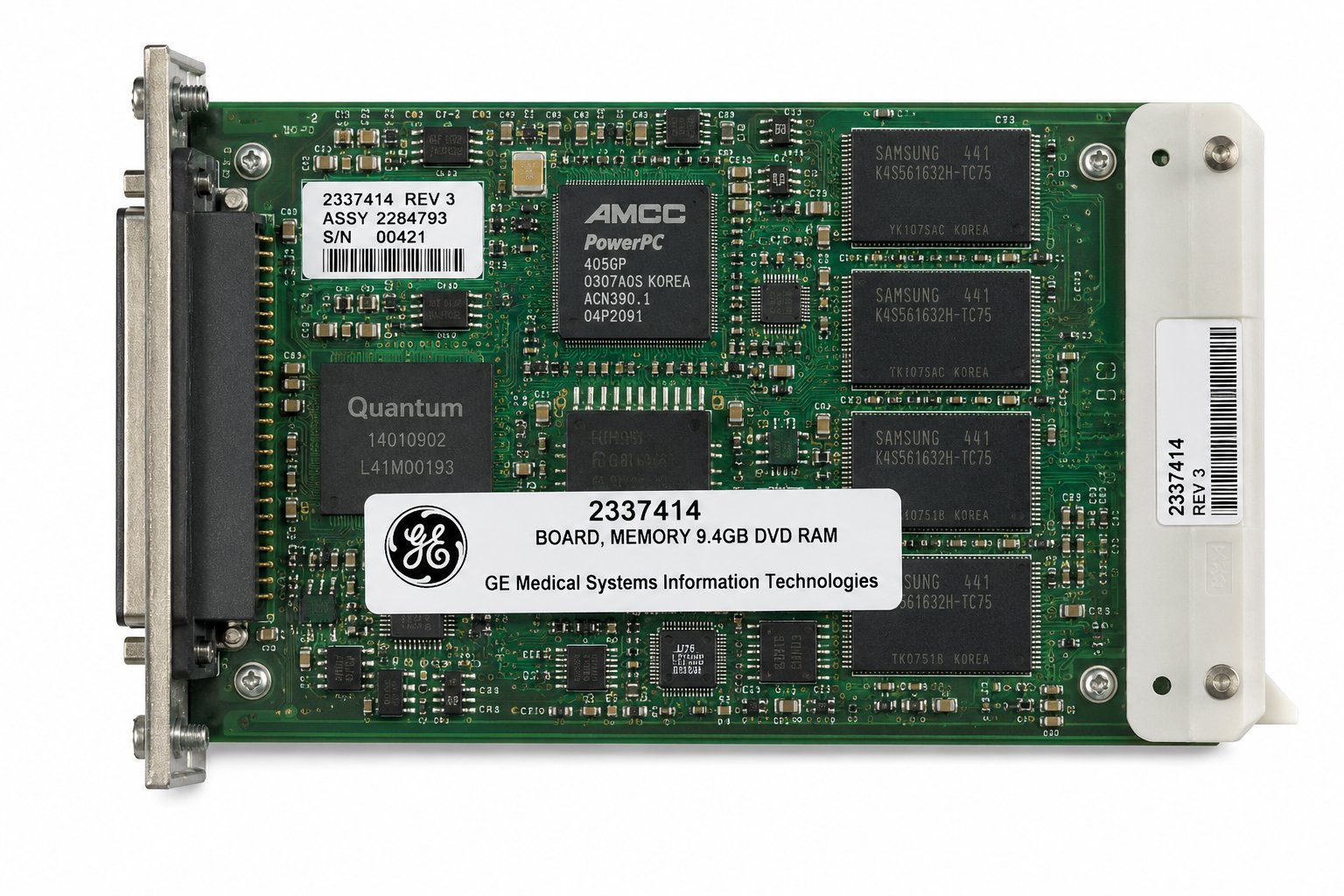 GENERAL ELECTRICBOARD, MEMORY 9.4GB DVD RAM Medical DEX 