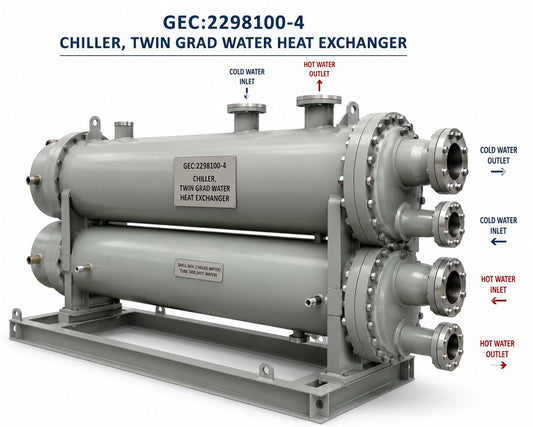 GENERAL ELECTRICCHILLER, TWIN GRAD WATER HEAT EXCHANGER Medical DEX 