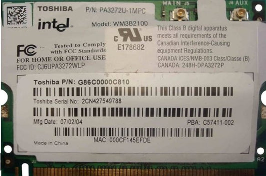GETRONICSMSC LPT W LAN 802.11B/G/N Information Technology DEX 