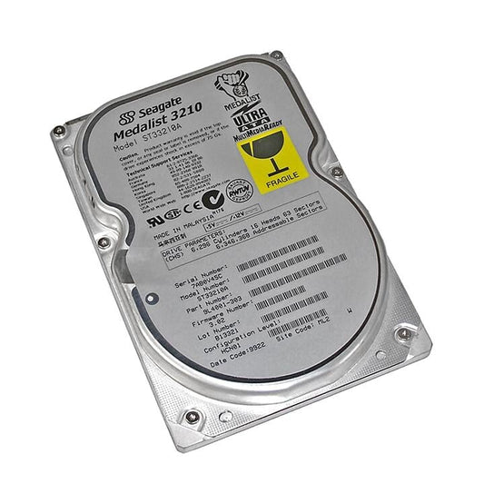 HARD DRIVE, 3.2GB 3.5" IDE ST33210A F/W 3.02 Information Technology GENERAL ELECTRIC 