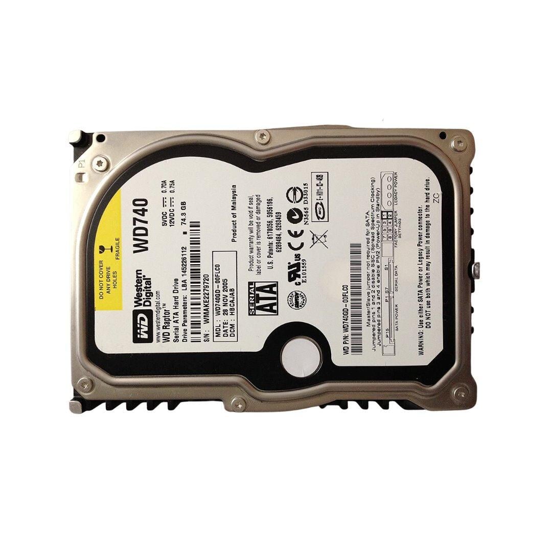 HARD DRIVE, 74GB 3.5" 10K SATA Information Technology WESTERN DIGITAL 