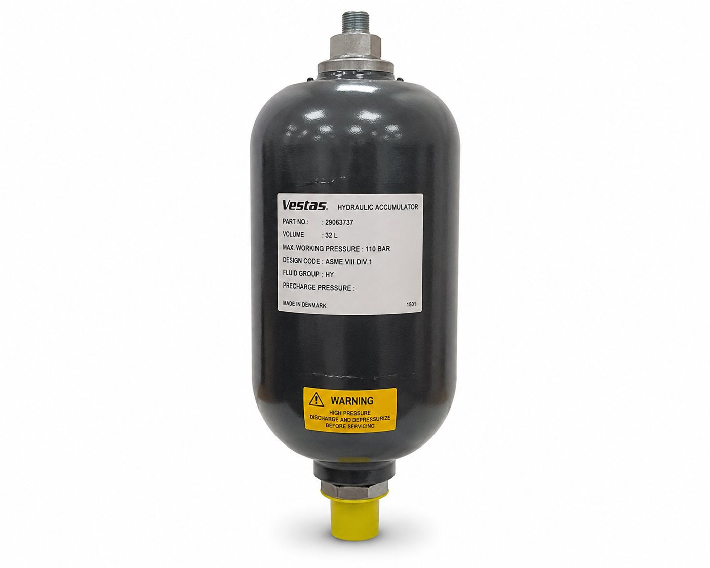 HYDR ACCU 32L 110 BAR ASME HY Renewable Energy DEX 