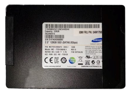 IBM THINKPAD X130E SOLID STATE DRIVE, 128GB SATA Information Technology DEX 