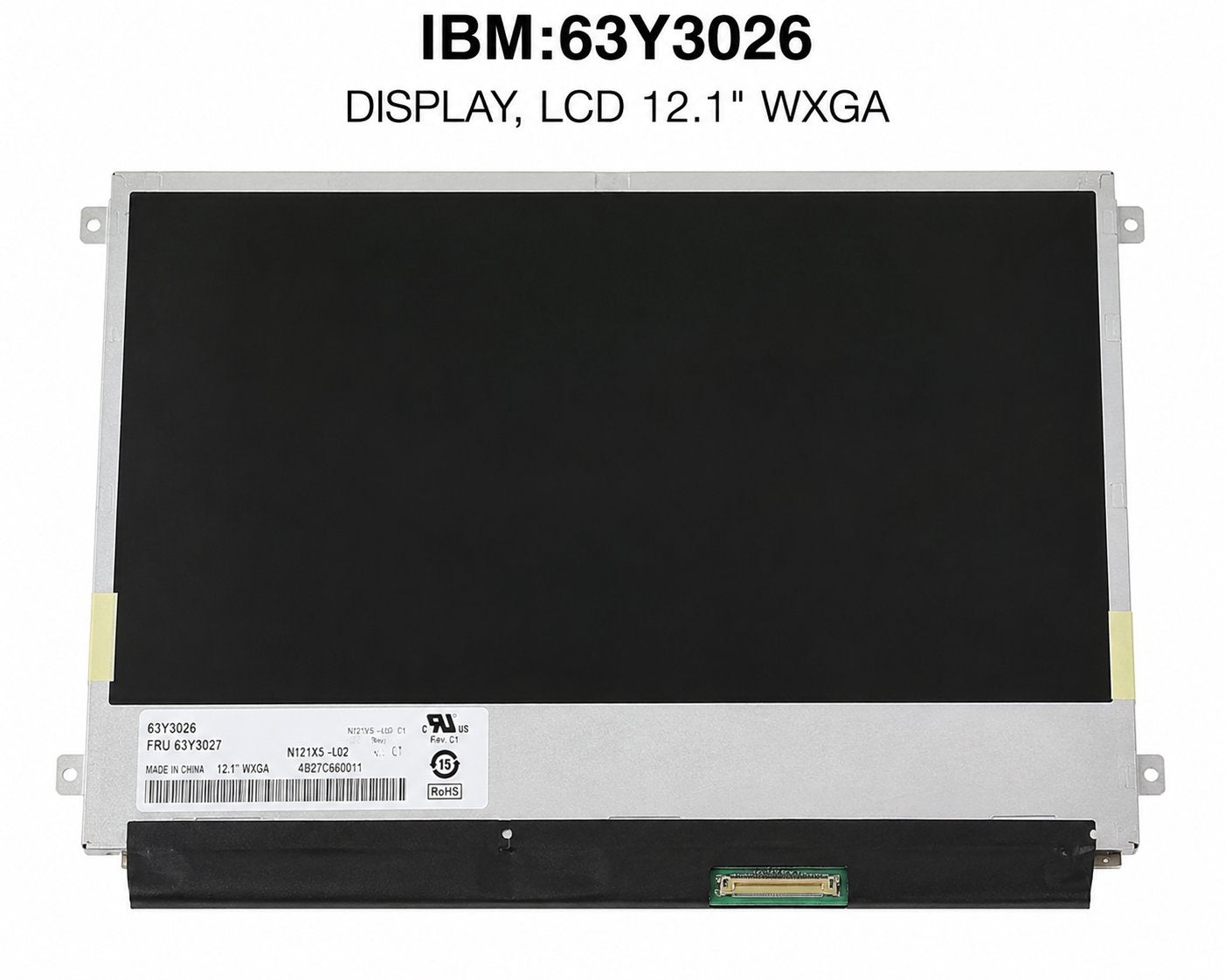 IBM X201 DISPLAY, LCD 12.1" WXGA Information Technology DEX 
