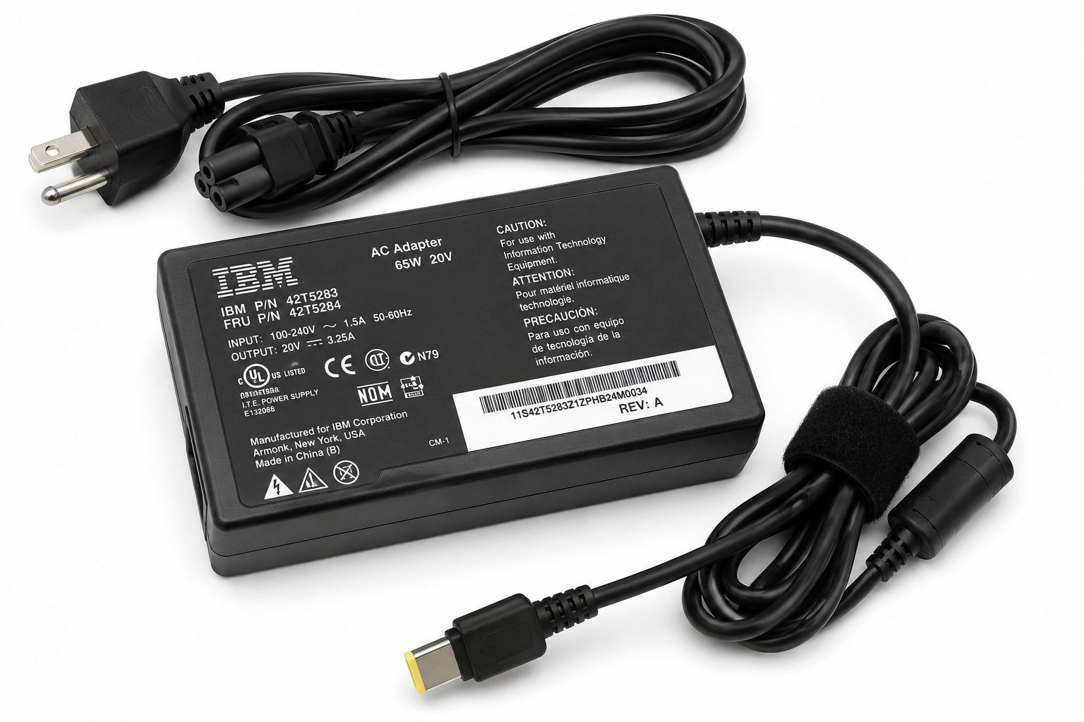 IBMADAPTER, AC 65W 3-PIN Information Technology DEX 