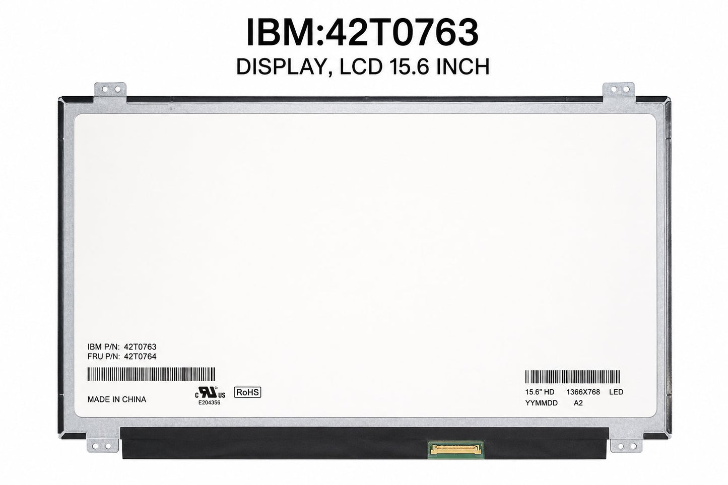 IBMDISPLAY, LCD 15.6 INCH Information Technology DEX 