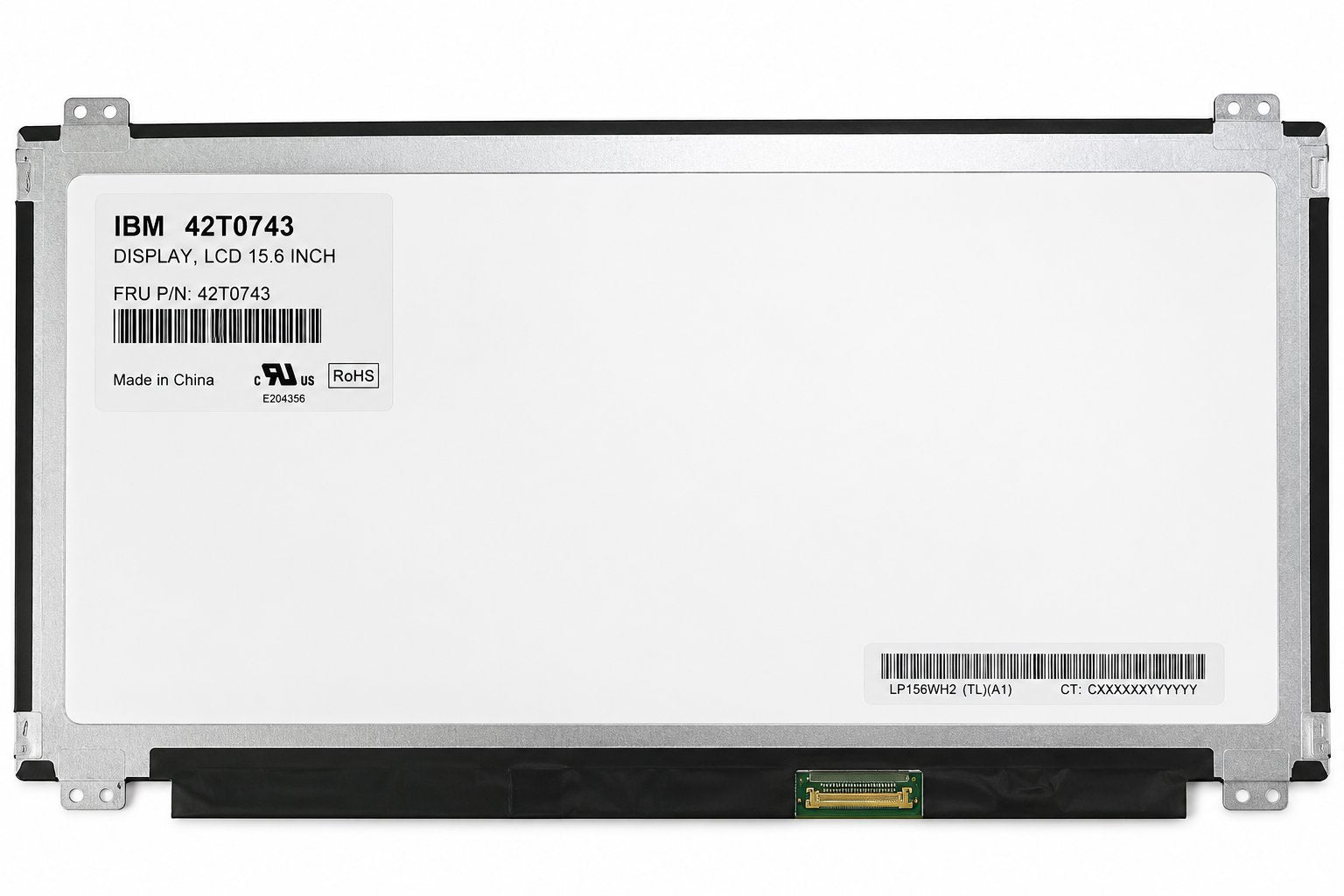 IBMDISPLAY, LCD 15.6 INCH Information Technology DEX 