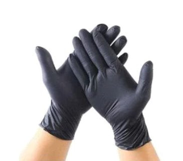 Industrial Nitrile Gloves 4 Mil Black $0.26 each (Box of 100) - DEX