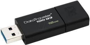 KINGSTON TECHNOLOGY DATA TRAVELER 100 FLASH DRIVE, 16GB USB 3.0 Information Technology DEX 