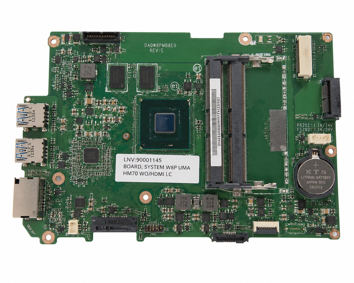 LENOVO G580IMR BOARD, SYSTEM W8P UMA HM70 WO/HDMI LC Information Technology DEX 