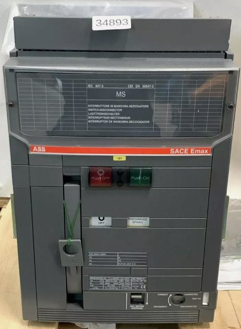 MCCB EMAX 2000A PR 122/P SIG 3 Renewable Energy DEX 