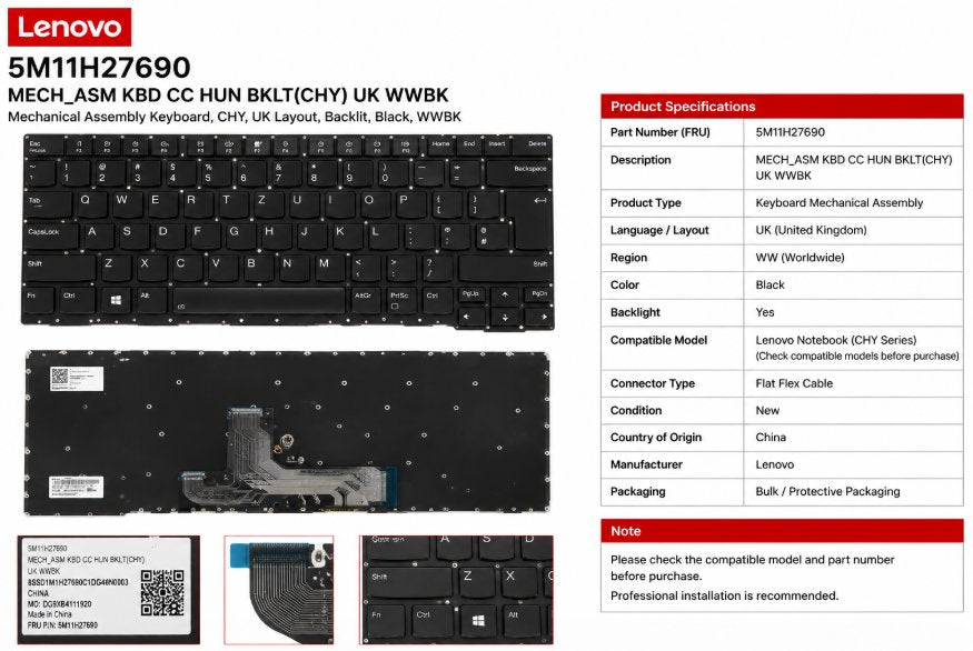 MECH_ASM KBD CC HUN BKLT(CHY) UK WWBK Medical DEX 