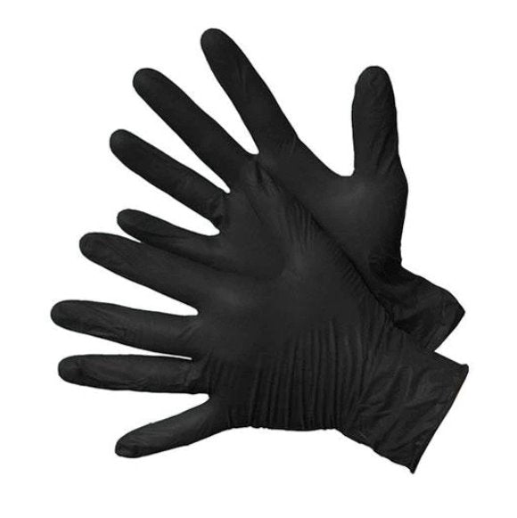 Medical Chemotherapy Nitrile Gloves 6 Mil Black $0.42 (Box of 100) - DEX