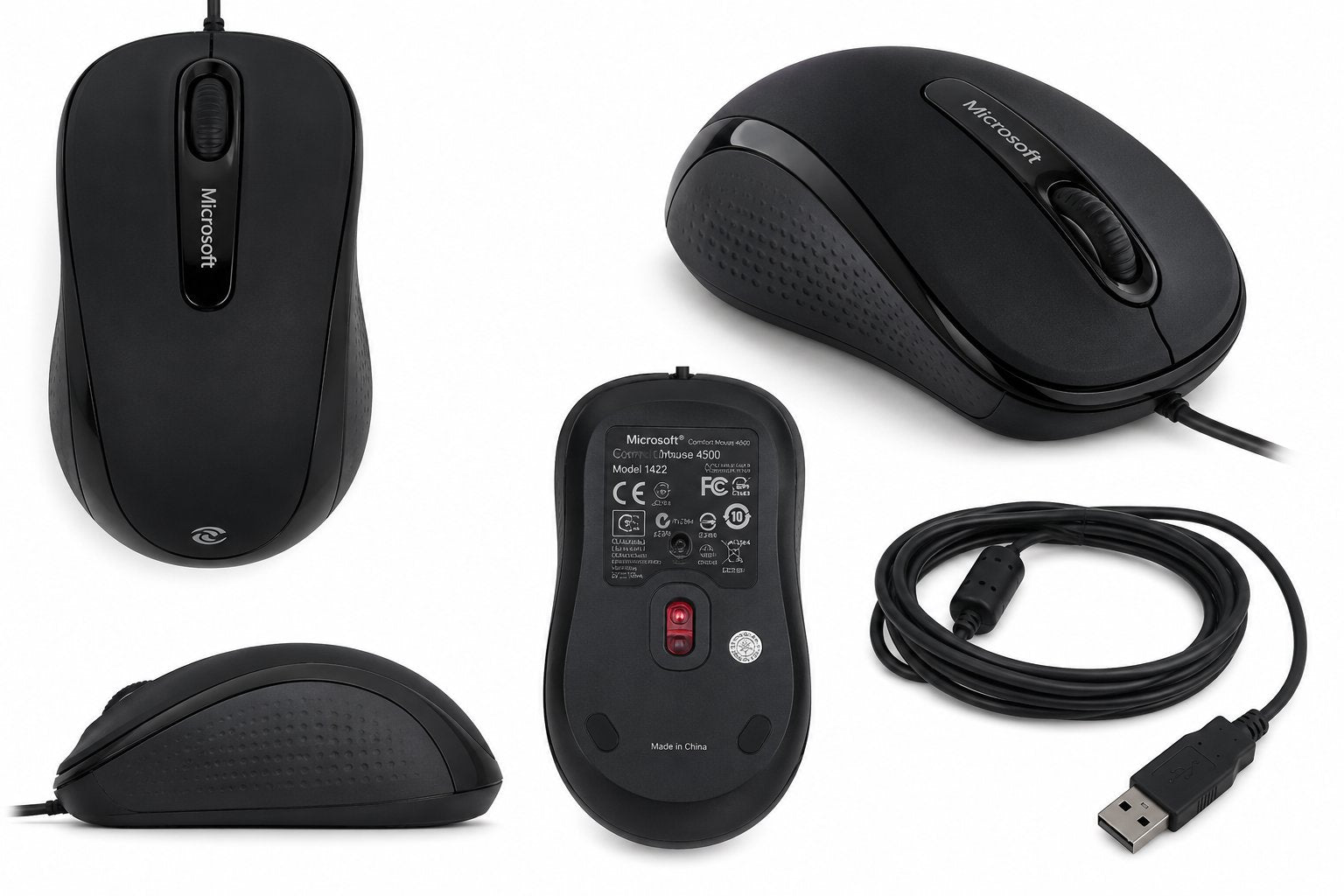 MICROSOFT COMFORT MOUSE 4500 WIRED USB MODEL 1422 Medical DEX 