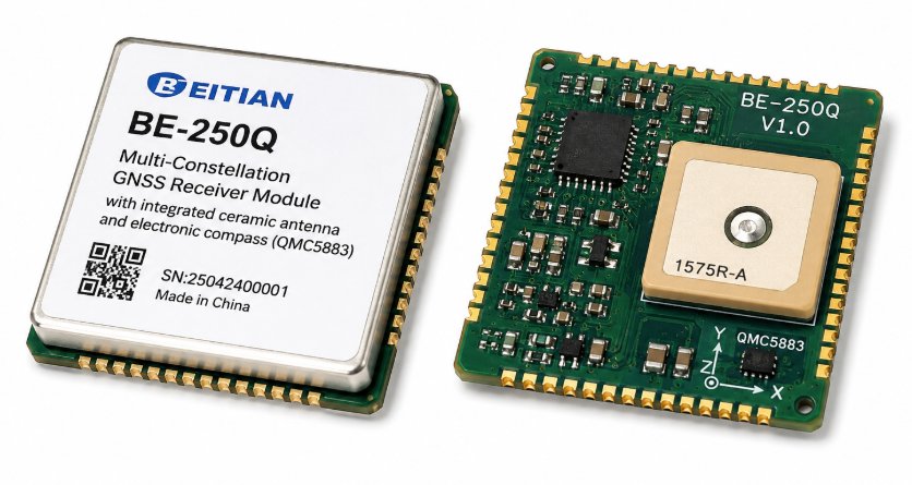 MULTI-CONSTELLATION GNSS RECEIVER MODULE WITH INTEGRATED CERAMIC ANTENNA AND ELECTRONIC COMPASS (QMC5883). Medical DEX 