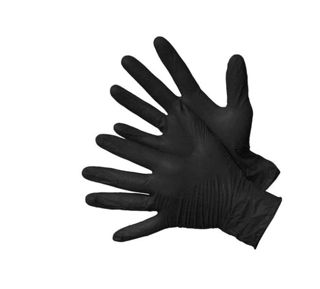 Nitrile Gloves 4 Mil Black $0.29 (Box of 100) - DEX