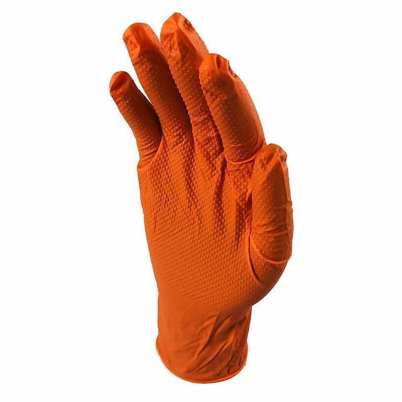 Nitrile Gloves 6 Mil Orange $0.255 (Box of 100) - DEX