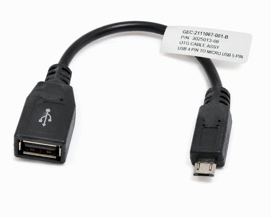 OTG CABLE ASSY USB 4 PIN TO MICRO USB 5 PIN Medical DEX 